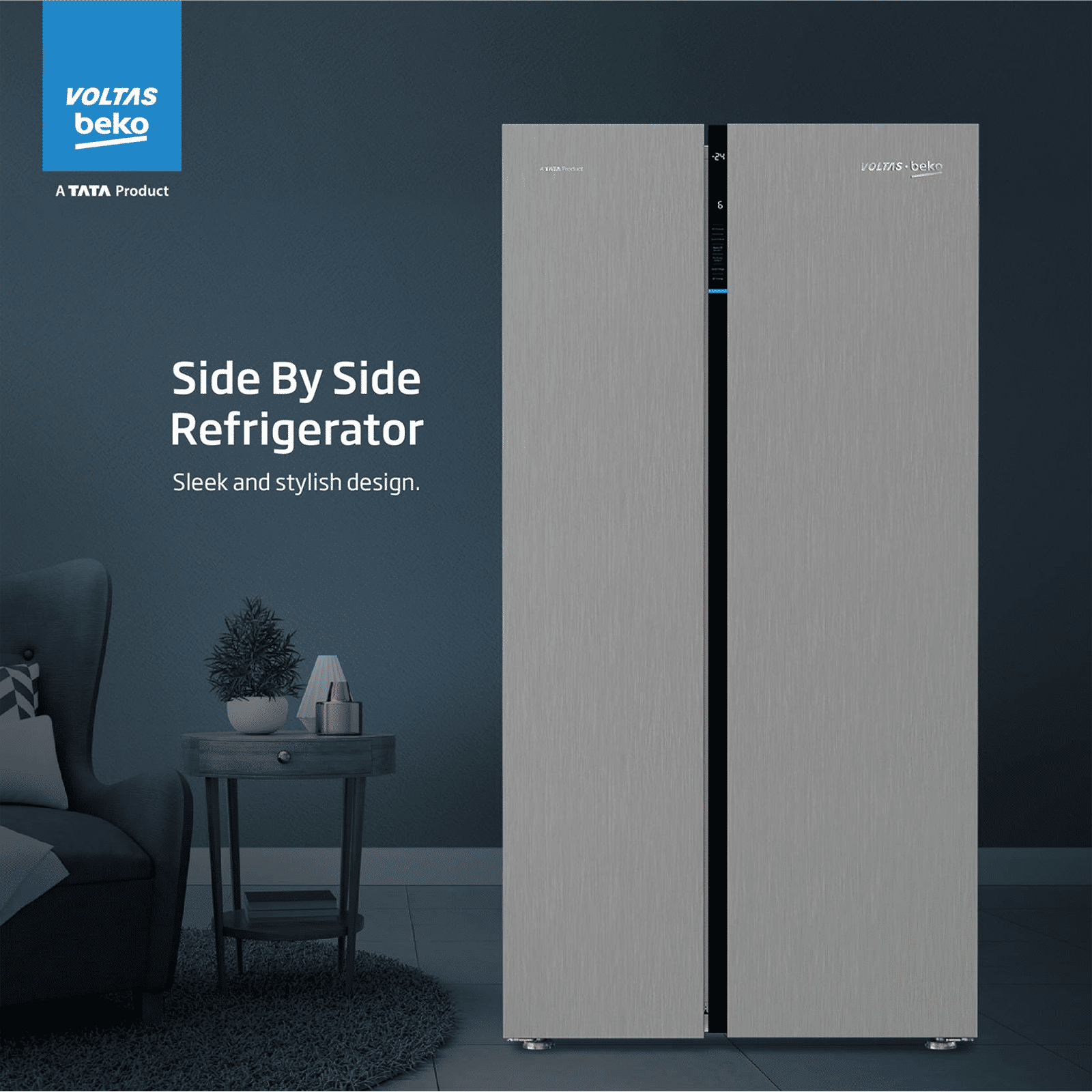 Buy VOLTAS beko 634 Litres Frost Free Side by Side Refrigerator